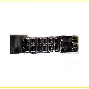 New Rare Miu Miu Top Grain High Grade Authen. Italian Leather Belt & Necklace